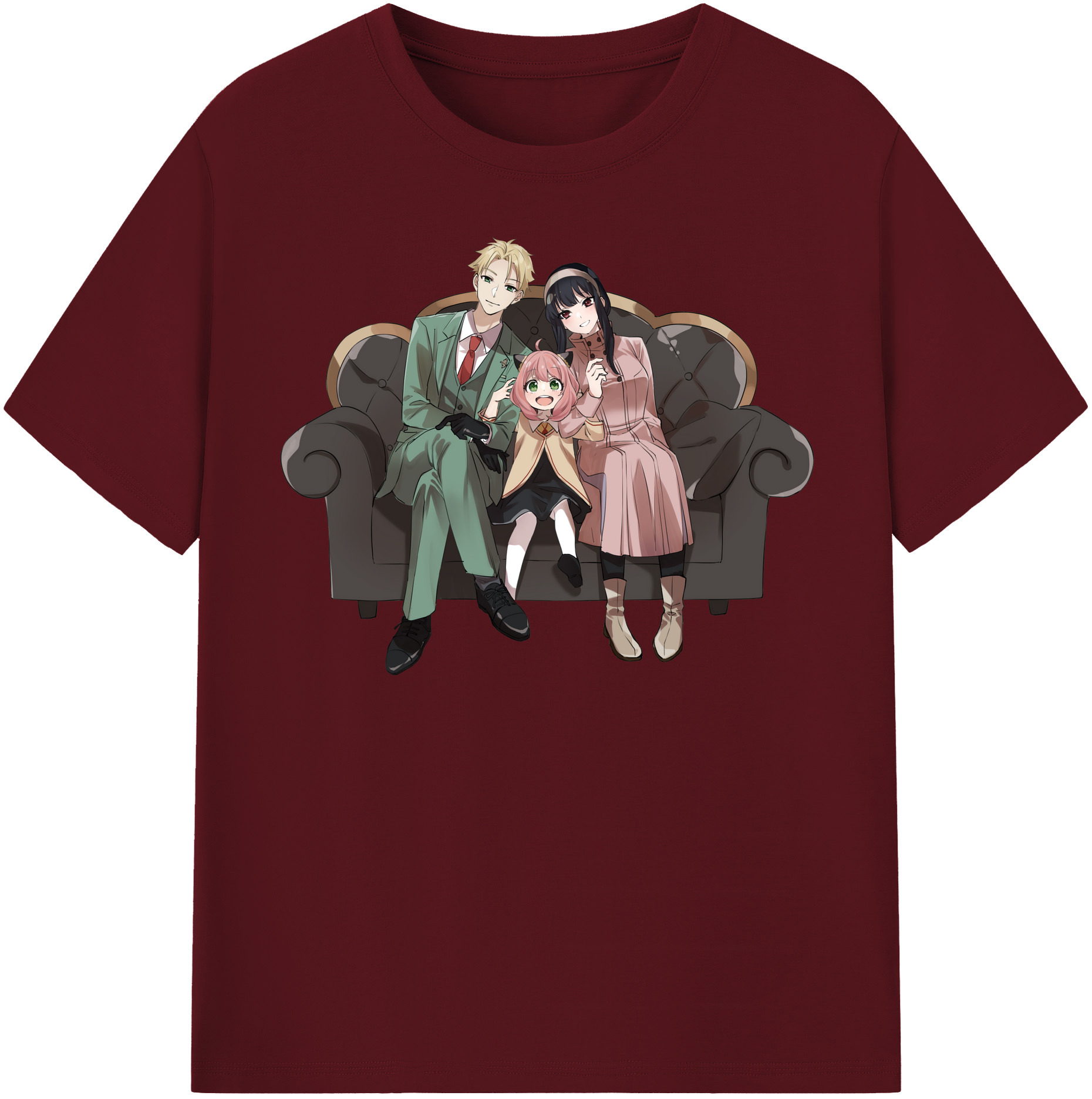 （画像用） SPY×FAMILY间谍家家酒 綿100％半袖Tシャツ（フロントプリント）
